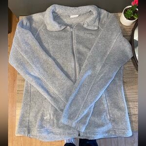 Columbia Grey Full-Zip Fleece